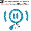 Adjustable Sport Hoops for Waist Exercise & Weight Loss  ourlum.com 28 sections blue  