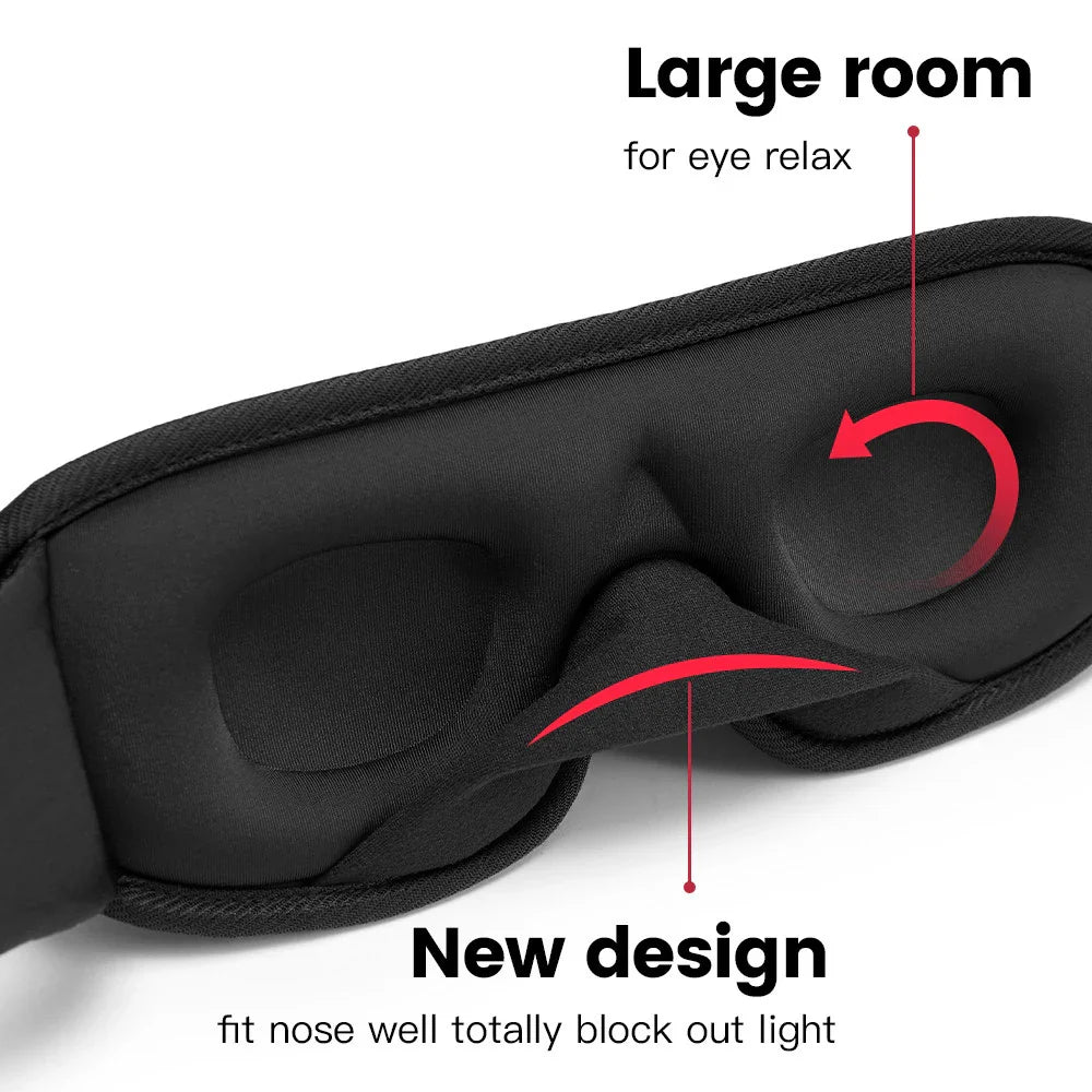 Ultimate 3D Memory Foam Sleep Mask for Complete Light Blockout and Deep Rest