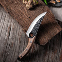 Handcrafted 6-Inch Boning Knife with Wooden Handle Cover