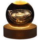 Valentines Day Gift  Galaxy Crystal Ball lamp 3D planet moon lamp USB LED night light  ourlum.com Milky Way-A  