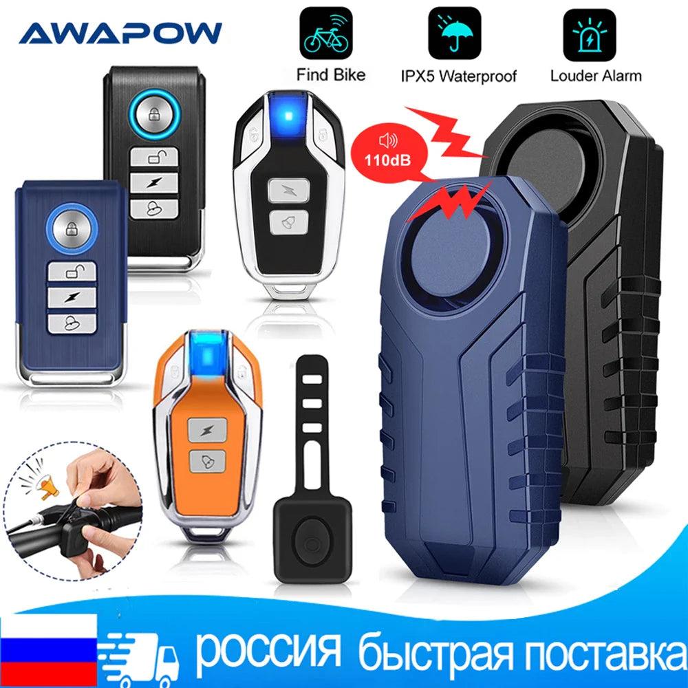 Awapow Bike Alarm: Motion Detection Security System for Bikes  ourlum.com   