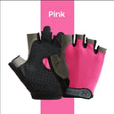 Gym Gloves Fingerless Anti-Slip Shock-Absorbing Sports Gloves