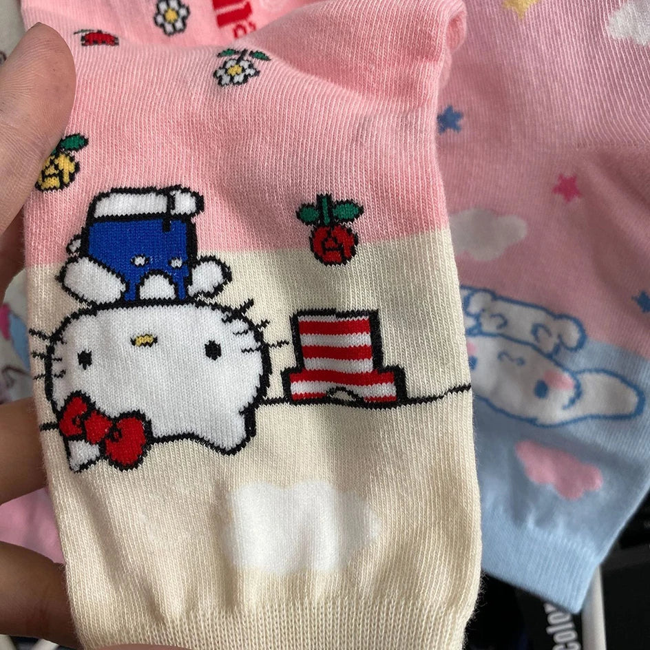 Fashion Sanrio Cartoon Socks: Adorable Kawaii Student Stockings for Girls  ourlum.com   