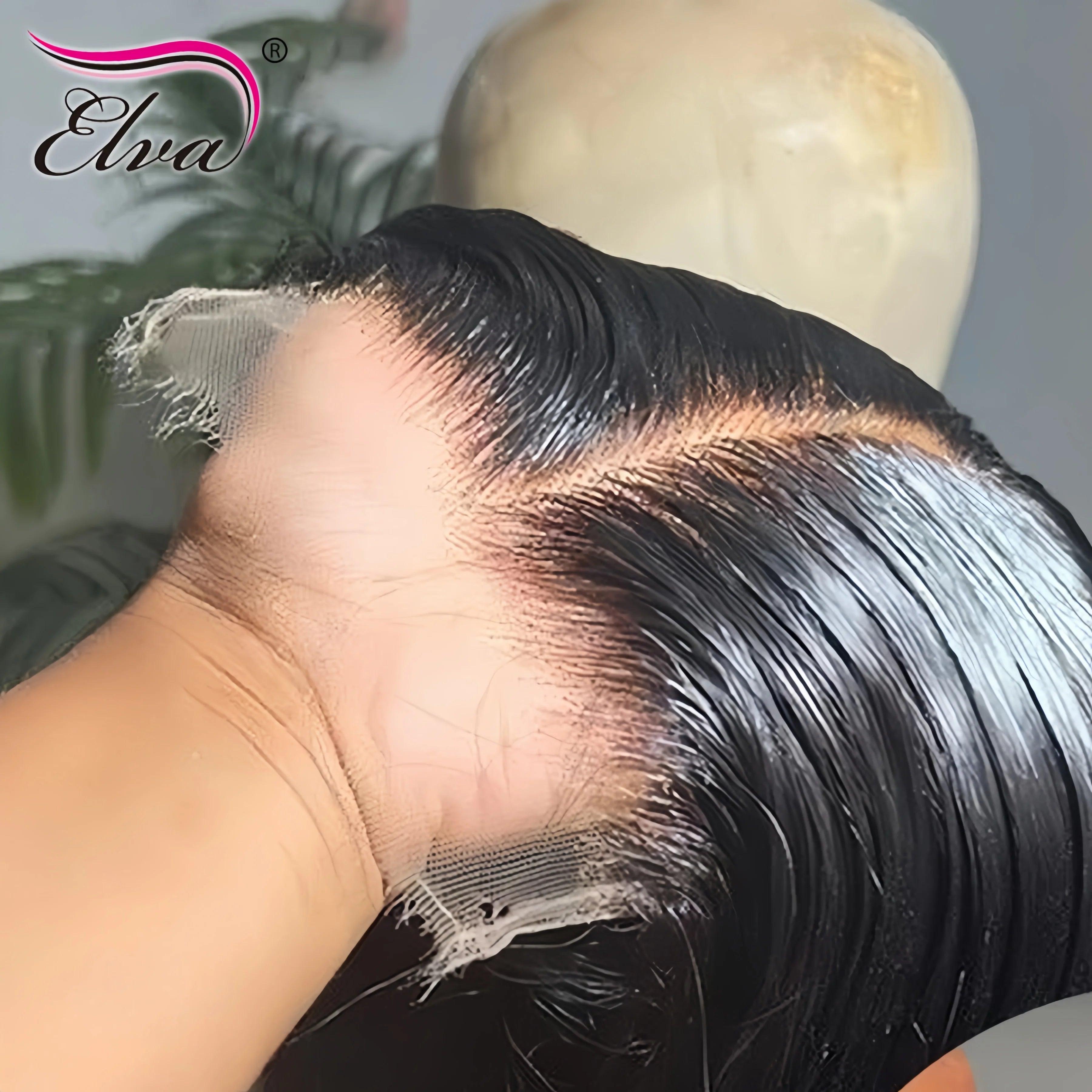 Invisible HD Lace Closure - Straight Hair - Real HD Lace - Pre-Plucked - Bleached Knots  ourlum.com 13x4 Hd Straight VIRGIN HAIR 12INCHES