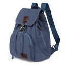 High Capacity Backpacks 2023 New Women's Outdoor Travel Canvas Bag Retro Trendy School Backpack for College Fashion Students  ourlum.com Lake Blue  