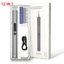 Precision Electric Screwdriver Set 12/39/50-In-1 Portable LED Kit USB Cordless Professional Mobile Phone IPad Repair Home Tools  ourlum.com 12 In 1 Set  