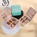 Mini Jewelry Storage Box Portable Home Travel Case for Women