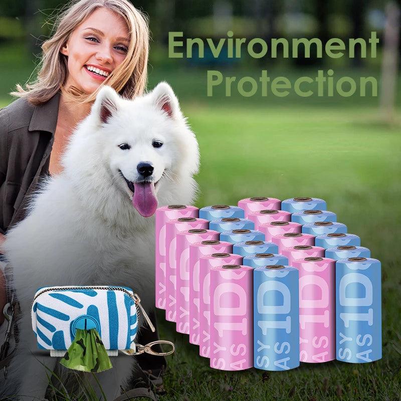 Eco-Friendly Biodegradable Dog Poop Bag Set for Clean Pet Waste Management  ourlum.com   