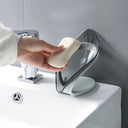 Leaf Design Soap Holder with Drainage Elegant Bathroom Accessory