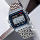 LED Steel Band Wristwatch Stylish Alarm Stopwatch Timepiece