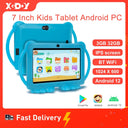 XGODY 7 Inch Android Kids Tablet PC For Study Education IPS Screen 4Core WiFi OTG Children Tablets Cute Protective Case Optional  ourlum.com   