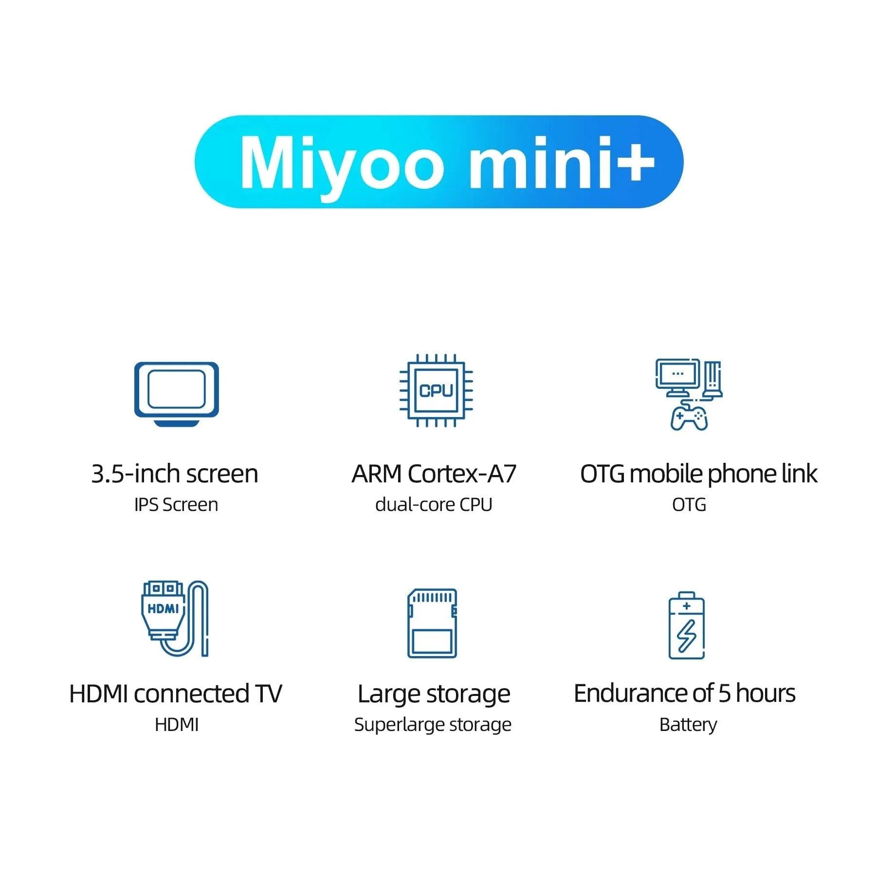 MIYOO Mini Plus Retro Handheld Console: Gaming Anywhere  ourlum.com   