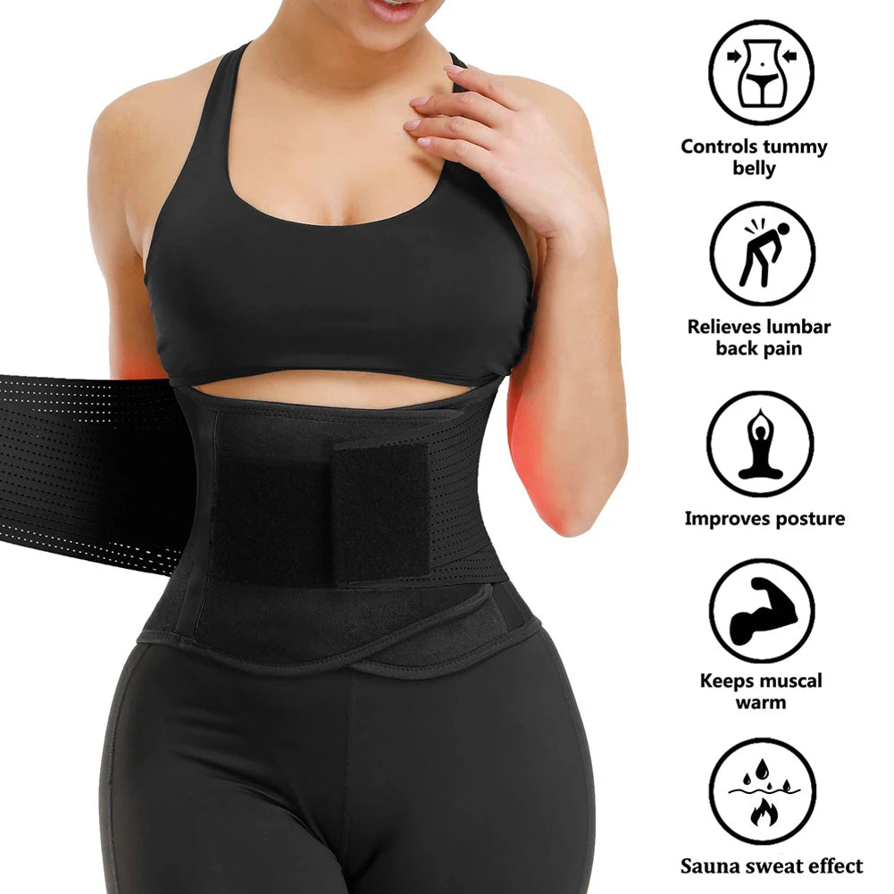 Adjustable Waist Trainer for Women Hourglass Waist Shaper Underbust Body Shaper Neopren Waist Trainer Workout Trimmer Belt Sauna