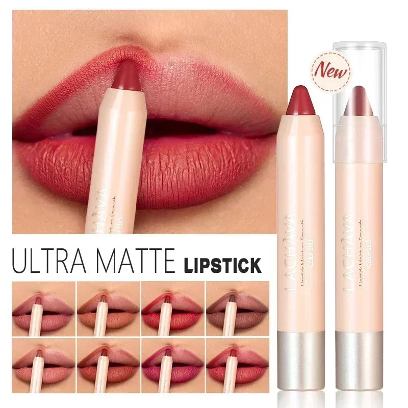 Nude Brown Lipliner Pen Waterproof Sexy Red Matte Contour Tint Lipstick Lasting Non-stick Cup Lipliner Pen Lips Makeup Cosmetic  ourlum.com   