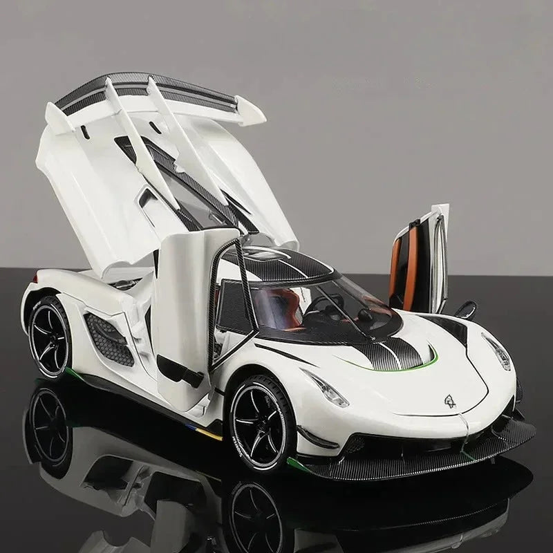 Attack Alloy Sports Car Model Diecast Metal Racing Car Toy with Sound and Light Effects - Perfect Gift for Koenigsegg Jesko Enthusiasts  ourlum.com   