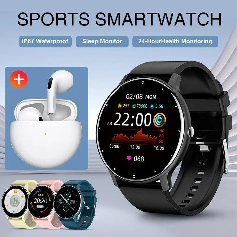 Advanced Sports Smart Watch with Real-time Heart Rate Monitoring and Activity Tracking for Men and Women - Compatible with Android and iOS  ourlum.com   