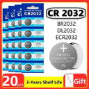 3V Lithium Button Batteries - Pack of 2-60 Pieces for Watches, Toys, and More  ourlum.com 20PCS(G)  