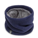 Unisex Solid Cashmere Plush Warm Winter Ring Scarf New