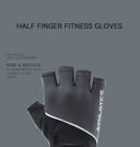 Summer Half Finger Gloves Ice Silk Breathable Gym Fitness