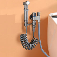 Hygienic Bidet Sprayer: Premium Dual Outlet Bathroom Accessory