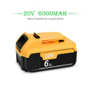 For Dewalt Screwdriver 20V 6.0Ah/9.0Ah DCB200 Battery Lithium Ion