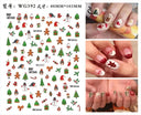 Festive Santa & Snowman Nail Art Stickers for Manicures