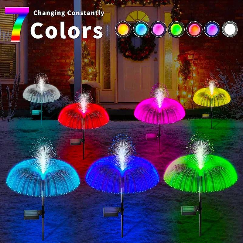 Solar Jellyfish Lights: Colorful Outdoor Garden Decor with Unique Design  ourlum.com   