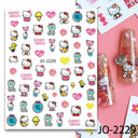 Adorable Cartoon Hello Kitty Nail Sticker Set for Nail Art