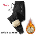 Winter Plush Fleece Men's Thermal Sweatpants Cold Weather Comfort