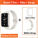 Xiaomi Mi Band Pro: Vibrant AMOLED Display, GPS Fitness Tracker.  ourlum.com Ivory N White Strap CHINA 