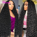 Luxurious Brazilian Deep Wave Lace Front Wig Premium Hair