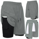 Summer Shorts For Mens Sports Sweatpants 2 In 1 Quick Dry