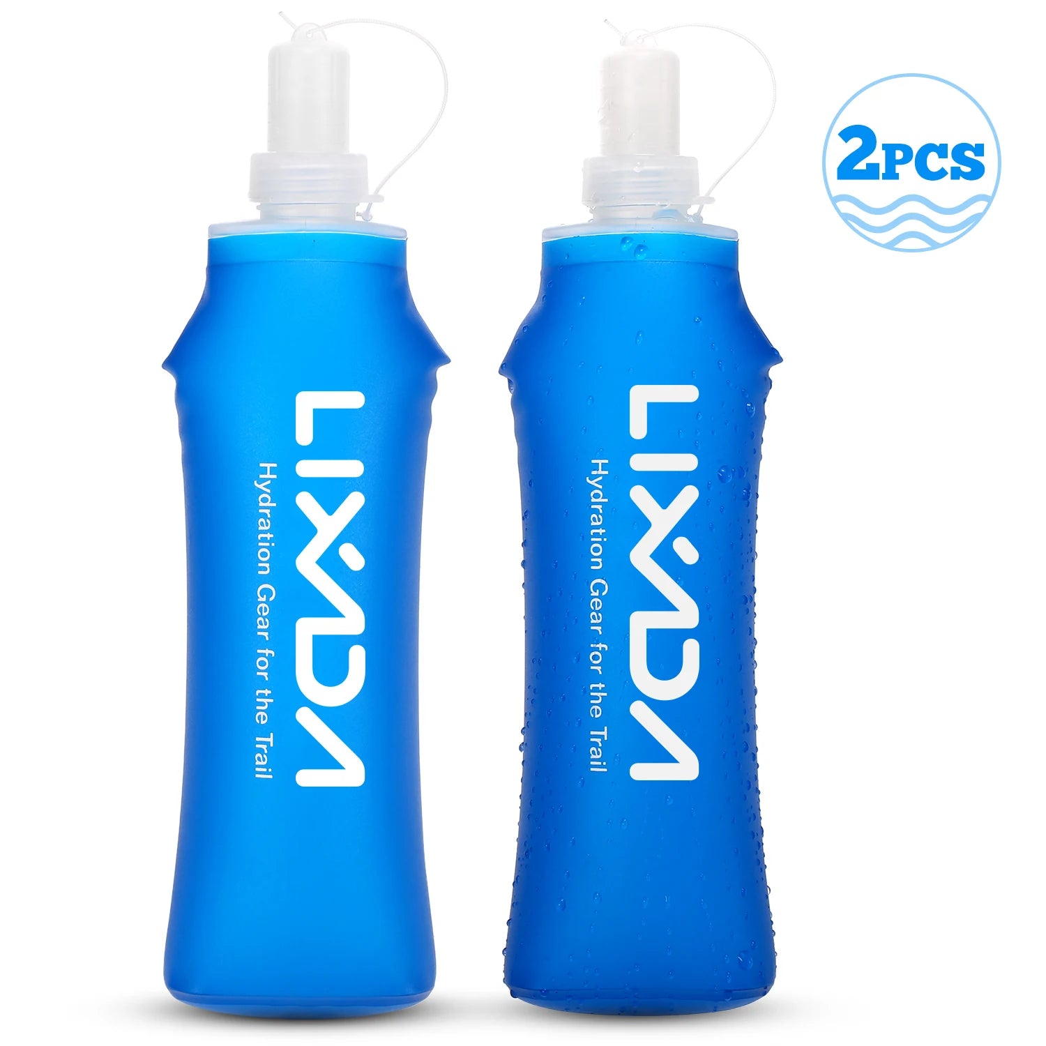 Lixada Folding TPU Soft Flask Water Bottle for Outdoor Sports - 500ml & 300ml Options