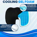 Cooling Gel Memory Foam Seat Cushion for Tailbone Relief