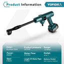 Yofidra 3500W 200Bar High Pressure Brushless Electric Washer 6 IN 1 Cordless Cleaning Spray Gun Tools For Makita 18V Battery  ourlum.com   