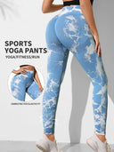 Seamless High Waist Tie Dye Leggings for Women Fitness Wear