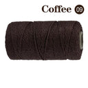 Cotton Macrame Cord Rope Twine String Crafts DIY Bohemia Wedding Decor  ourlum.com SLQ 09 coffee  