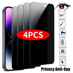 iPhone Privacy Screen Protectors: Shield Your Screen with Anti-Spy Glass - Compatible with Multiple Models