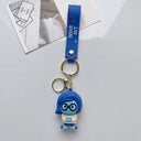 New 3D Anime Figures Keychain Doll Toys INSIDE OUT Gift