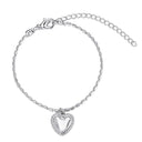 Radiant Heart Chain Bracelet Y2K Zircon Women's Jewelry