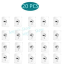 Heavy Duty Adhesive Wall Hooks for Kitchen and Bathroom Organization  ourlum.com A 20PCS  