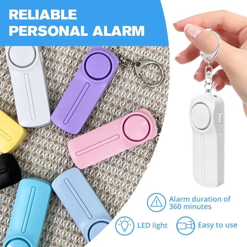 130dB Personal Safety Alarm Keychain: Reliable Alarm & Light  ourlum.com   