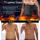 Men's Neoprene Waist Trainer for Weight Loss & Sweat Qtree Fitness