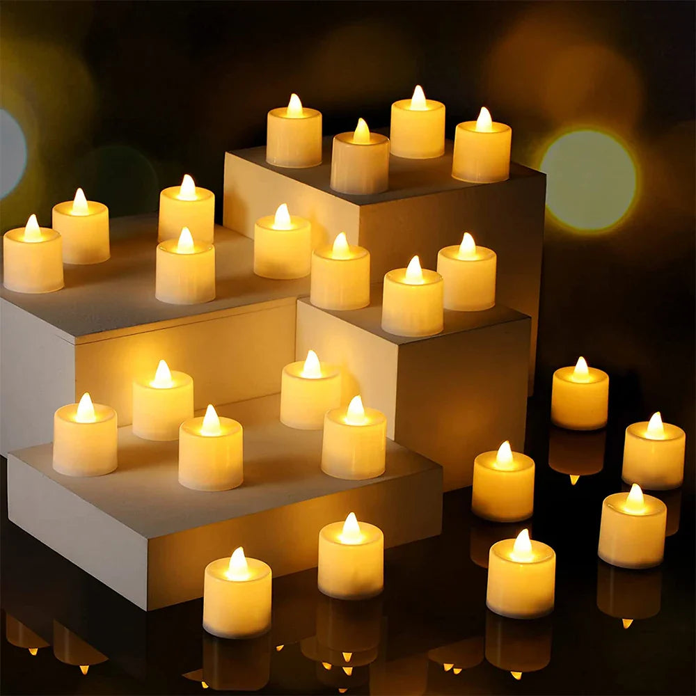 Flameless LED Tealight Candles: Safe, Convenient Home Wedding Decoration  ourlum.com   