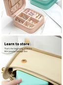 Mini Jewelry Storage Box Portable Home Travel Case for Women