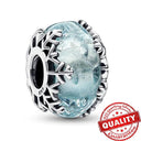 Colorful Heart Murano Glass Charm - Sterling Silver Pandora Jewelry Piece  ourlum.com LLZ004  