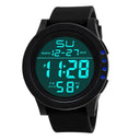 YIKAZE Men's LED Sports Watch with Waterproof Digital Display and Chronograph - Sporty Luxury Timepiece for Men  OurLum.com 1-Blue  