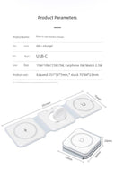 Three-in-One Wireless Charger Base Headset Apple Station