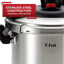 6.3 Quart Stainless Steel Induction Pressure Cooker with Secure Locking System