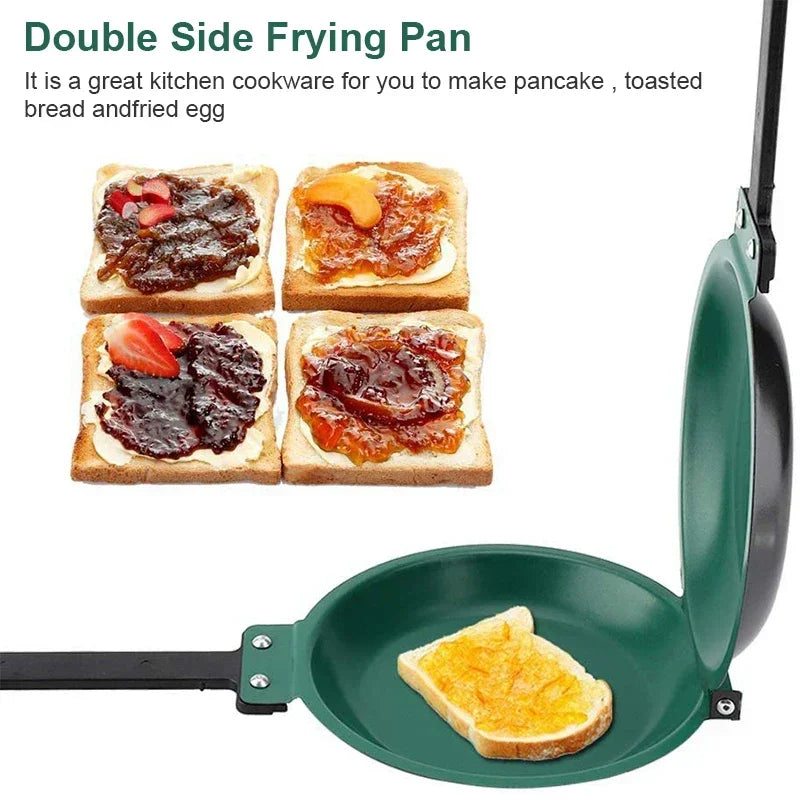 Double-Sided Non-Stick Pancake & Omelet Frying Pan for Kitchen Cooking